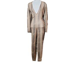Cherie Los Angeles Gold Jumpsuit Missing Size